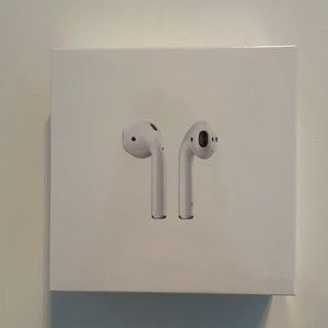 NWT apple airpods with wireless charging case